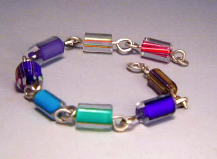 Glass Cane Bracelet